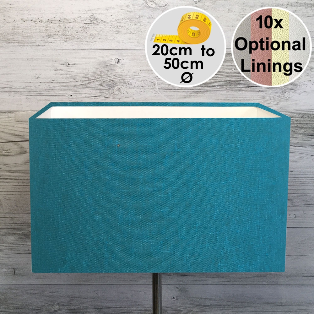 Turquoise Rectangle Lampshade